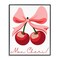 Stupell Industries Mon Cheri Bow Cherries Framed Giclee, design by Marcus Prime